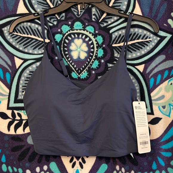 CRZ YOGA Other - NWT Crz Yoga navy swim top L